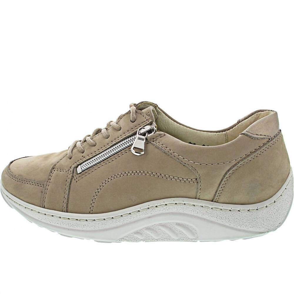 NEW WALDLAUFER women's helli sneaker in light gold corda